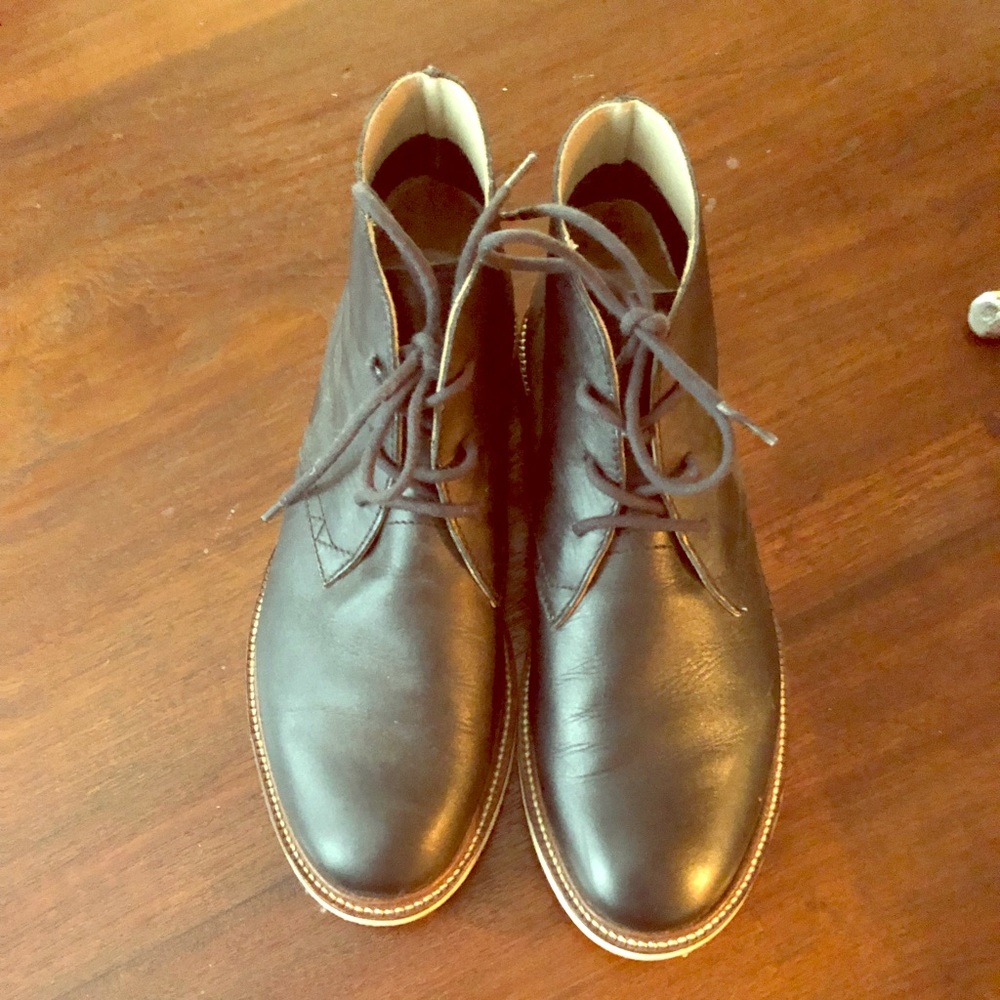 Leather Lacoste desert boots like new worn twice.